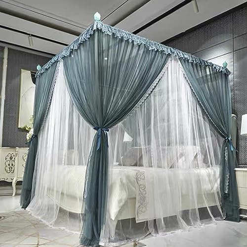 Dosel de cama para niñas con malla de doble capa mosquitera transpirable 2