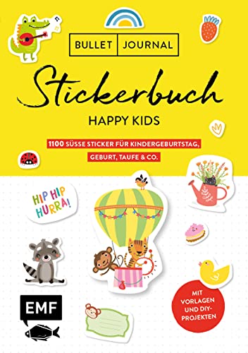Bullet Journal – Stickerbuch Happy Kids: 1100 süße Sticker für...