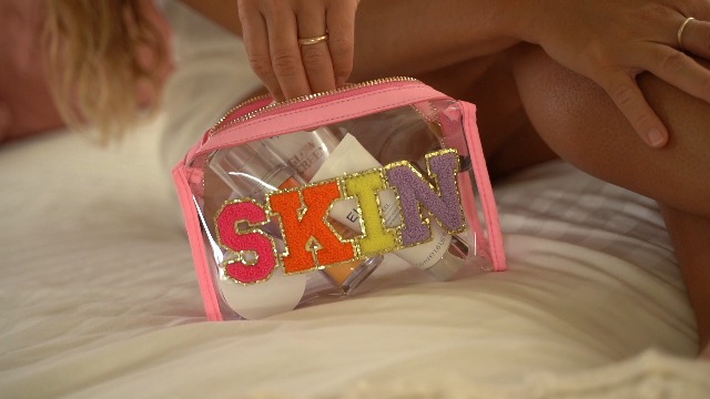 Amazon.com | Fablinks Preppy Skin Care Travel Bag, Clear TSA