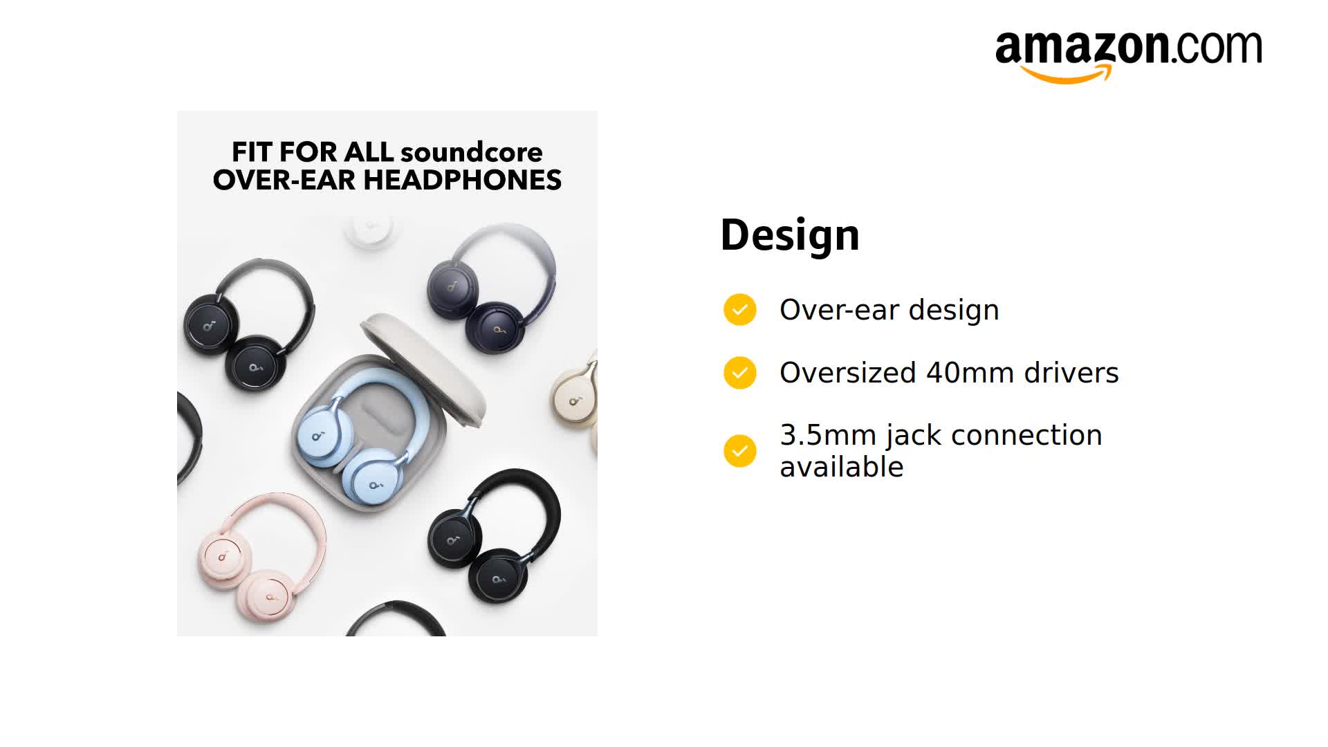 soundcore by Anker Q20i Hybrid Active Noise Cancelling hoofdtelefoon