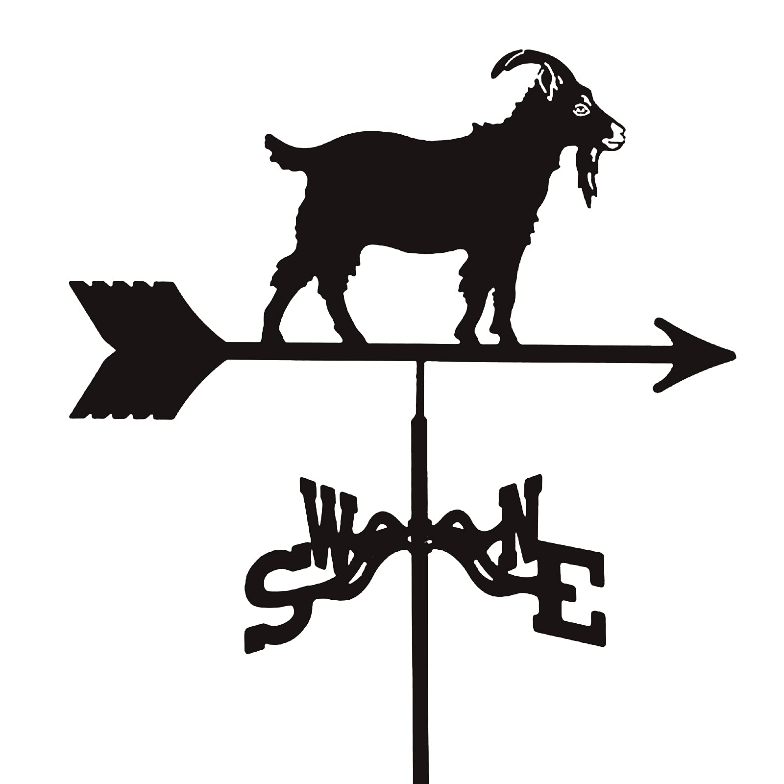 WIQUYBML Weathervanes Stainless Steel Wind Vane Farm Scene Garden Stake Weathercock Direction Indicator/Motorcycle Show/50 * 35Cm