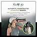 Kamojo Copper Water Bottle for Drinking - Hammered 100% Pure Copper Tumbler with Push Button Lid, Removable Insulating Sleeve & Straw - Handcrafted 32 fl oz Ayurvedic Cup for Water