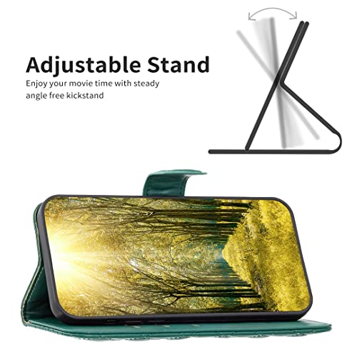 Image of ClickCase for Redmi Note 15 Pro 5G Puffer Bubbly Soft Faux Leather Back Case Magnetic Wallet Flip Cover for Redmi Note 15 Pro 5G (Bottle Green)