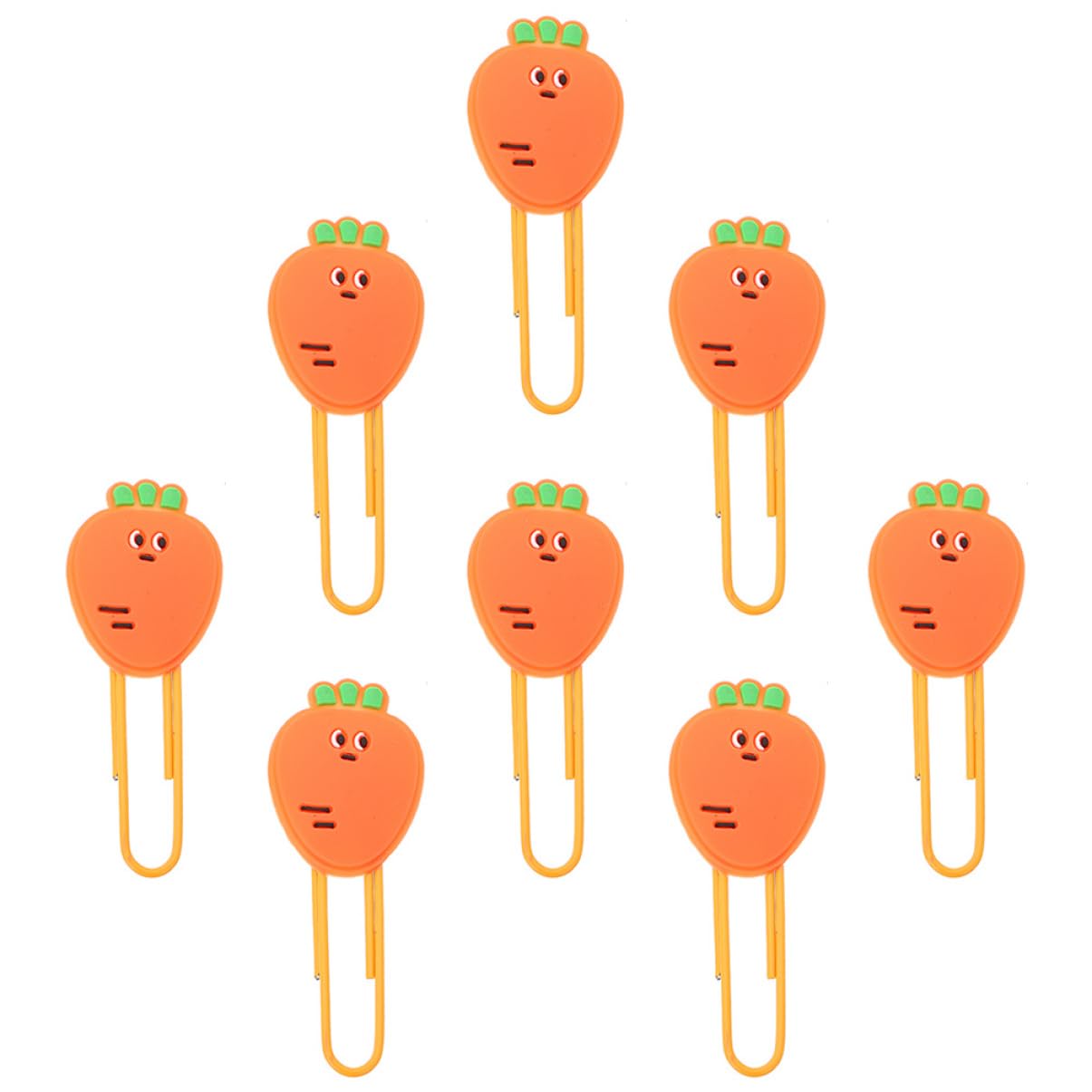 NUOBESTY 40pezzi Graffette Forma Di Frutta Clip Per Documenti Carota Accessori Ufficio e Scuola Design Creativo e Divertente Per Organizzazione Documenti