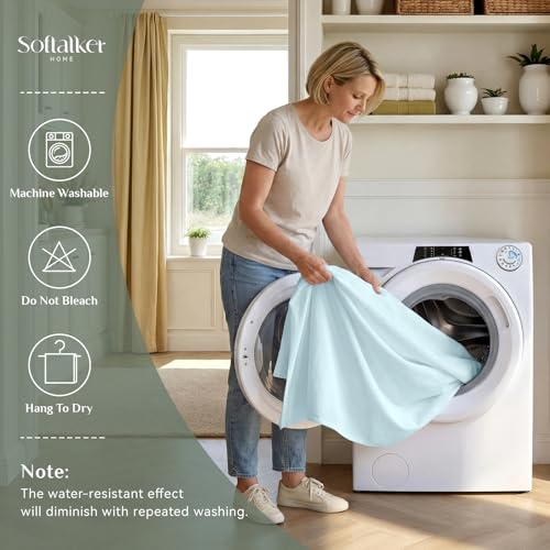Nappe rectangulaire imperméable bleu layette antitache polyester 210g/m² - 5