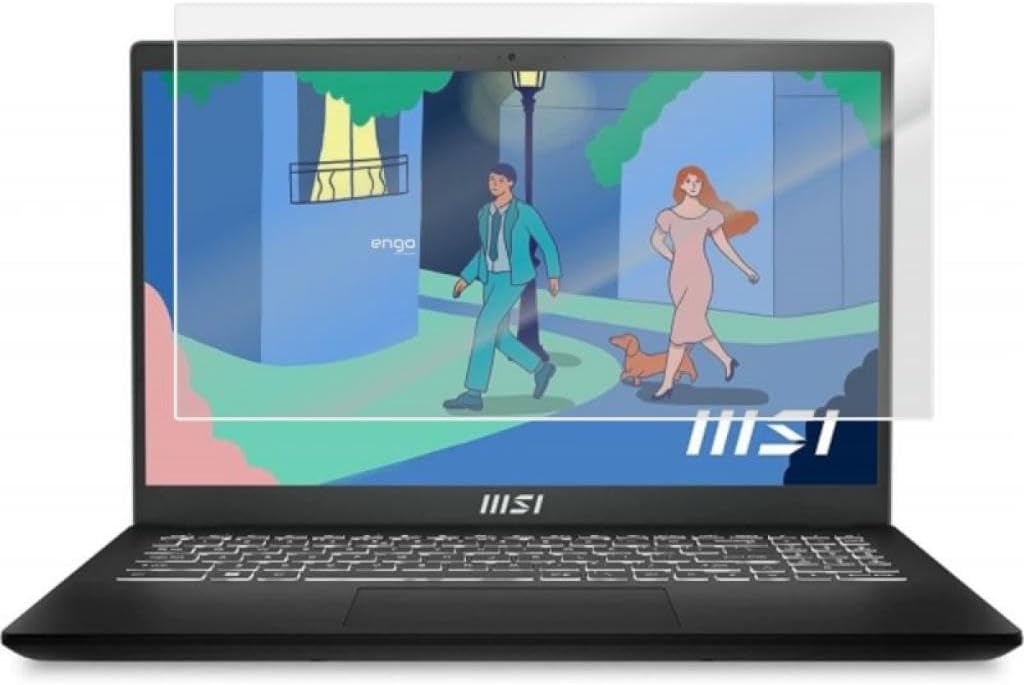 Engo MSI Modern 15 B11M 15.6 inç ile Uyumlu Mat Ekran Koruyucu Şeffaf 16:9