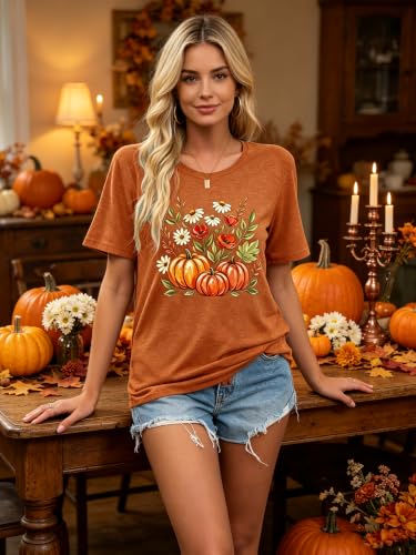 Image of Womens Dandelion T Shirts Sunflower Graphic Short Sleeve Casual Tops