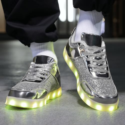 Image of YuanRoad Unisex LED Shoes Light Up Sneakers with USB Charging Dancing Shoes