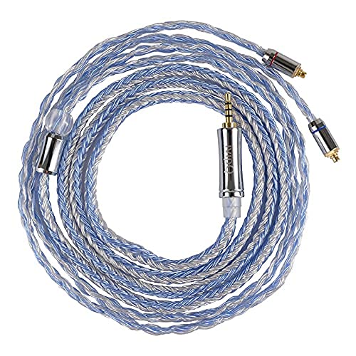 Amazon | シルバーメッキ銅イヤホンケーブルの24ストランド、シルバー