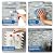MOFIT 3D Stone Brick Backsplash Tile for Kitchen Peel and Stick Self-Adhesive Wall Tile,Marble Linear Mosaic Tiles Stickers Bathroom Wall Panels Fireplace Vanity (Blue Green Gray,10sheets)