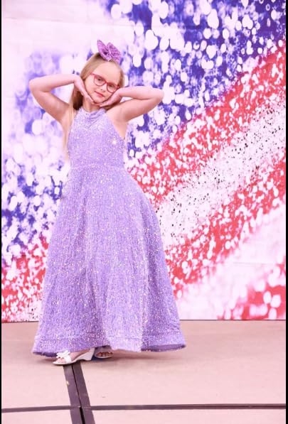 Girls Pageant Dresses Sequin Pageant Gown Halter Flower Girl Dresses for Wedding Tulle Kids Toddler Dress4