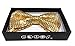 NEW Tuxedo Classic BowTie Sequin Neckwear Adjustable Unisex Bow Tie (free standard shipping within USA!) (Gold)