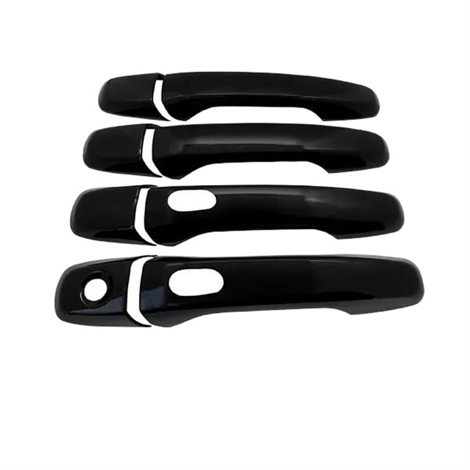 Lzbzhb 4Handle 2 Buttons Car Exterior Outsidedoor Handle For Explorer U502 2011~2018 Classic Gloss Black For Smart Door Handle Cover Stickers Trim Car Corate Exterior Accessories(4Handle 2 Buttons)