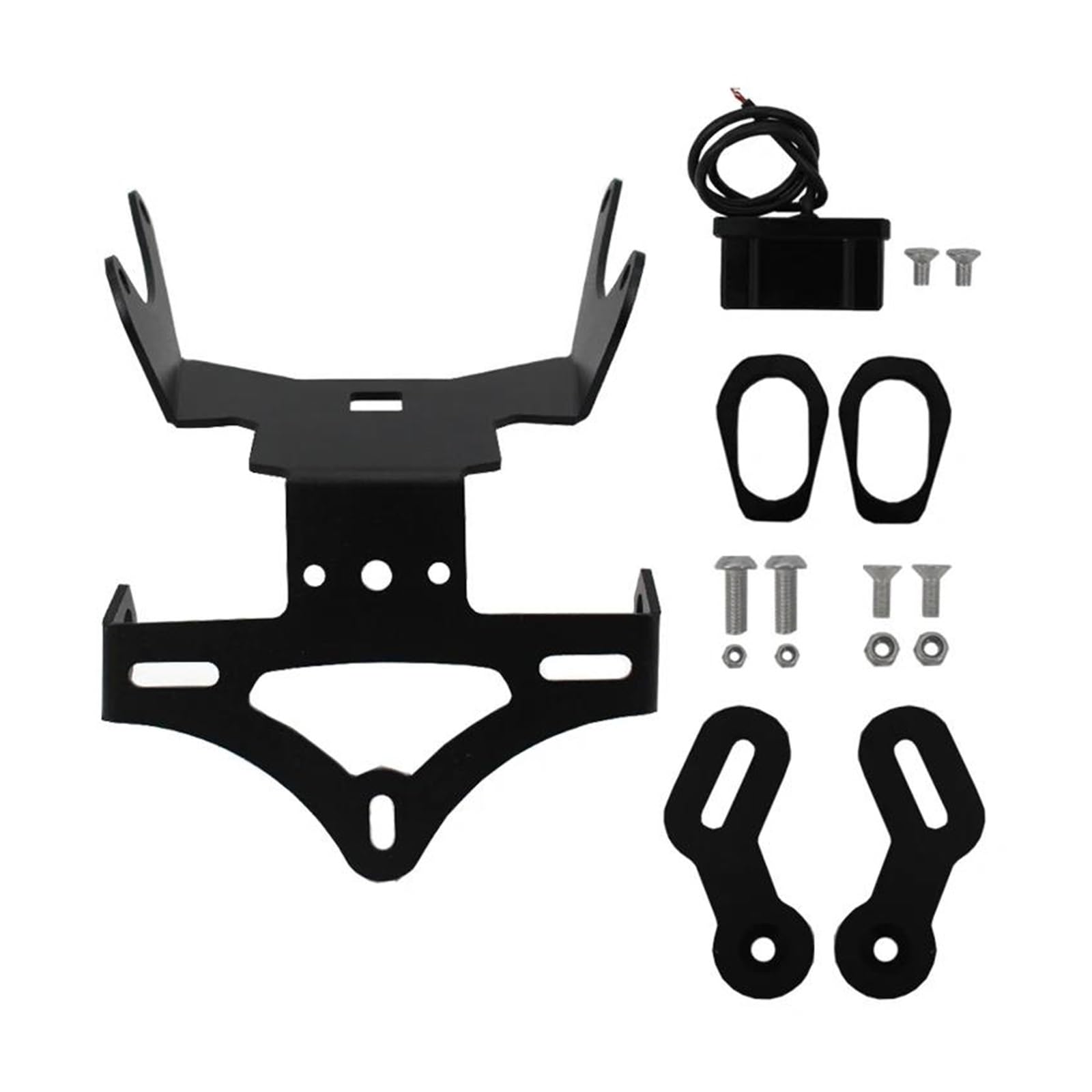 Support Plaque Immatriculation Moto Pour Honda CB650R CBR650R 2021-2022 - Aluminium Noir