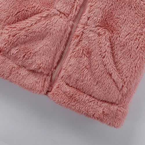 AIWUHE Toddler Boys Girls Fleece Vest Kids Polar Fleece Zipper Jacket Sleevless Fall Winter Warm Outerwear With Pockets 6M-5T4