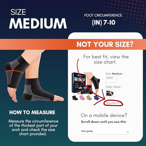 compression socks for plantar fasciitis achilles tendonitis relief - 1 pair ankle compression sleeve for heel spurs foot swelling amp fatigue - arch support brace for everyday use