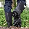 Savage Island Arran Waterproof Neoprene Wellington Boots - Insulated Rubber Warm Wellies in Black or Green #5
