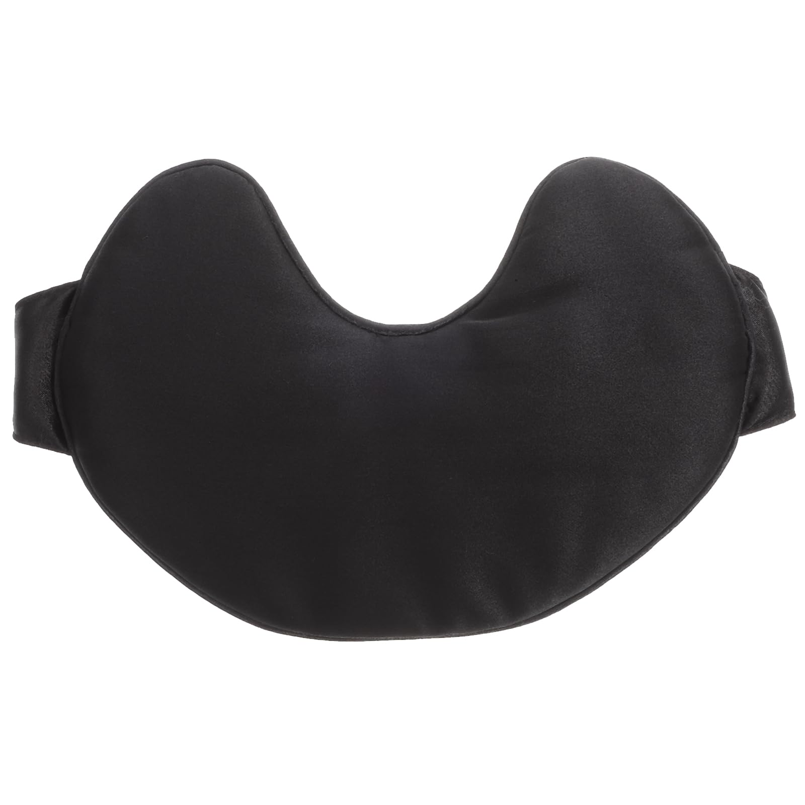 Masque de Sommeil Confortable et Doux Noir en Soie et Coton Protège les Yeux sans Plisser la Peau pour Longs Voyages et Hôtels