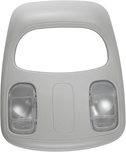 RLB-HILON Carcasa de consola superior compatible con Dodge Ram 1500 2500 3500 4500 5500, para 1DK78BD1AA 1DK78TL2AA, para consola de techo, cúpula