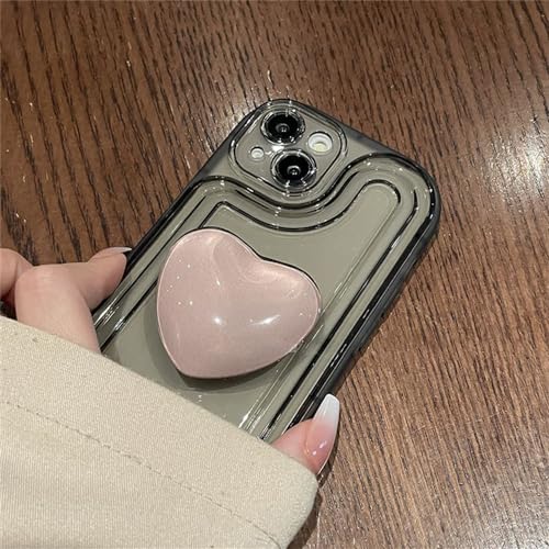 Coque transparente anti-chute avec bague intégrée pour iPhone XR - 4