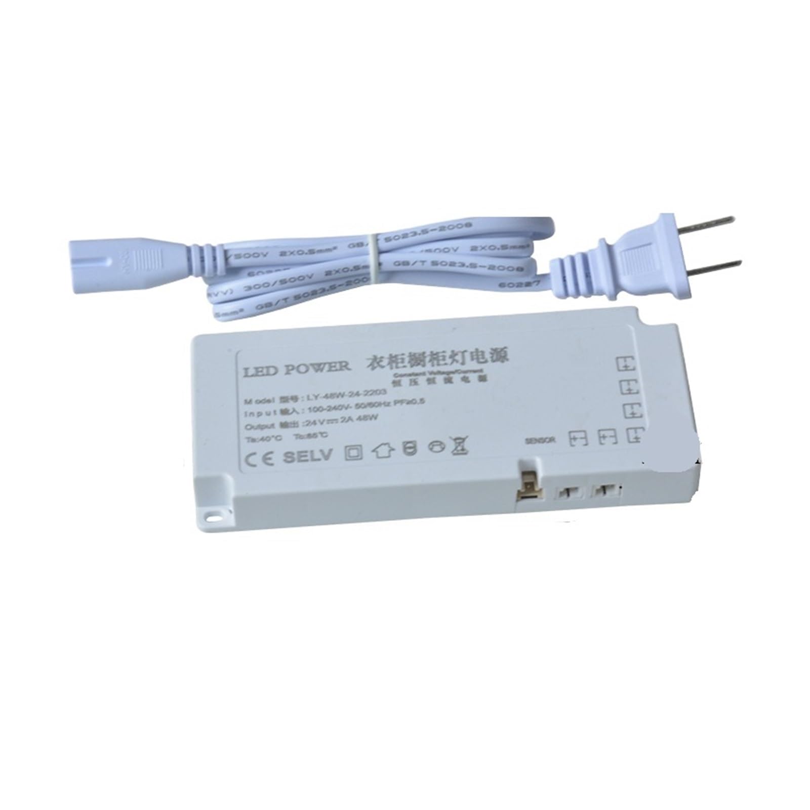 PWANUIGTE Cabinet Light Dedicated Power Supply 12V Interface with Switch Ultra-Thin Transformer 24v Wardrobe Wine(24v 48w)