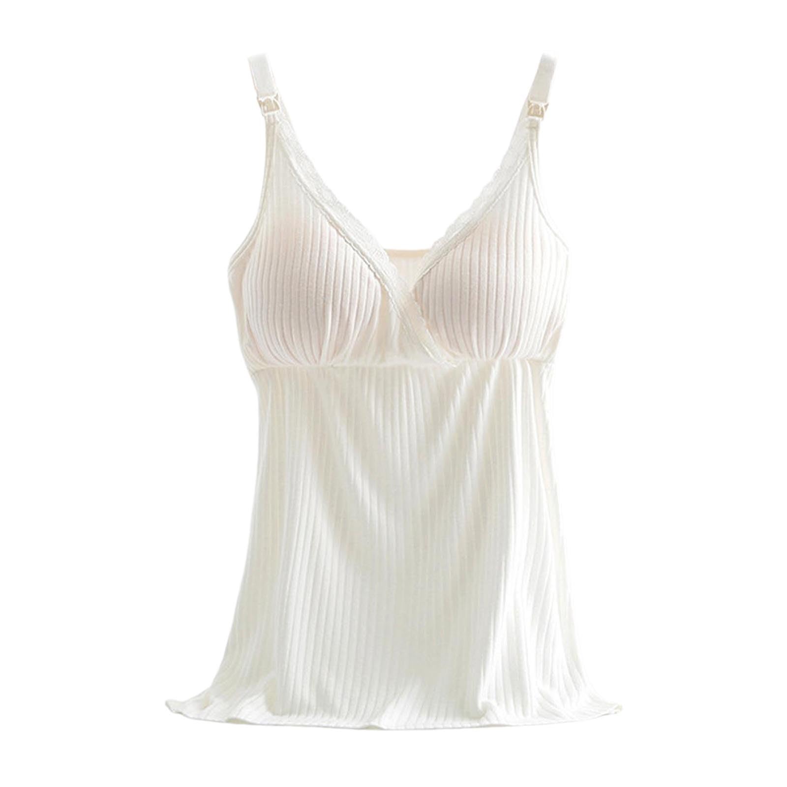 Camiseta de maternidad para mujer, cuello en V, sin mangas, tirantes ajustables, lactancia materna, camiseta de lactancia, camiseta de lactancia para mujer, camiseta sin mangas