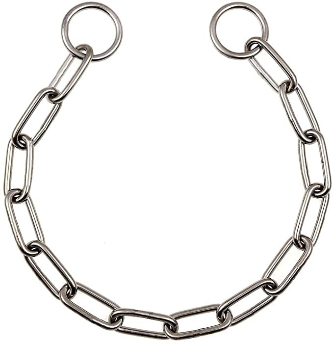 Woofy Dog Choke Chain GSD Collars Fur Saver Training Long Link Chrome Plated Choker | Dog Training Choke Chain - Large (B0C33WN38P) Amazon Price History, Amazon Price Tracker