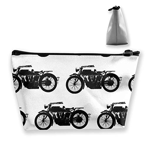 Preisvergleich Produktbild Tragbare Cool Crazy Antik Motorrad Muster Trapeztasche Kosmetiktasche Kosmetiktasche Kosmetiktasche Reisetasche Kulturbeutel Kulturbeutel mit Reißverschluss für Damen und Mädchen
