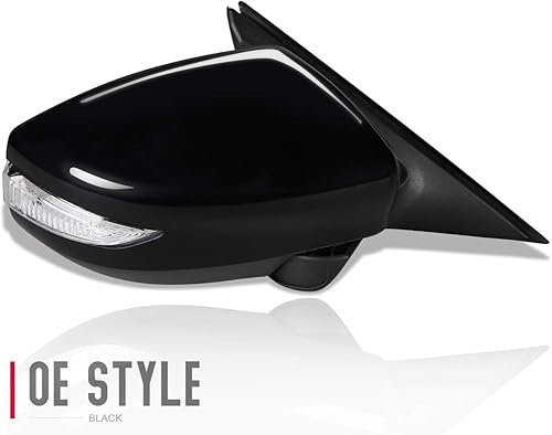 Miniatura 2 de DNA MOTORING OEM-MR-NI1321225 Estilo de fábrica alimentado+calentado+señal de giro retrovisor lateral derecho espejo de puerta compatible con Nissan