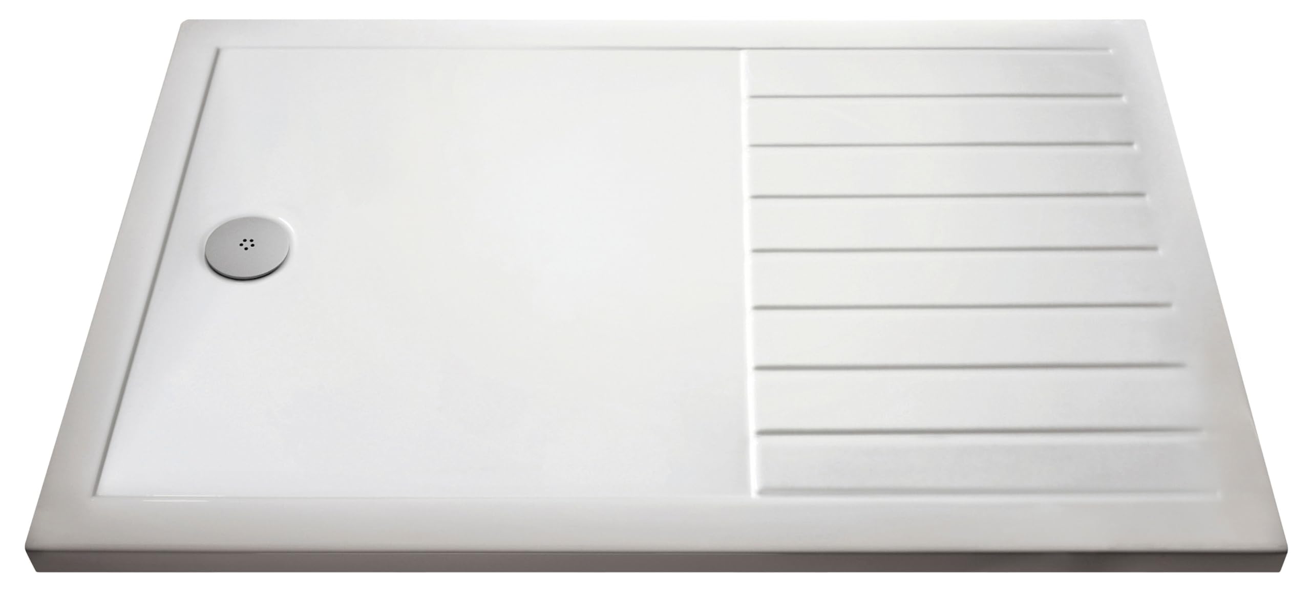 Premium Walk-In Shower Tray 1400Mm X 800Mm - White 5056462689258