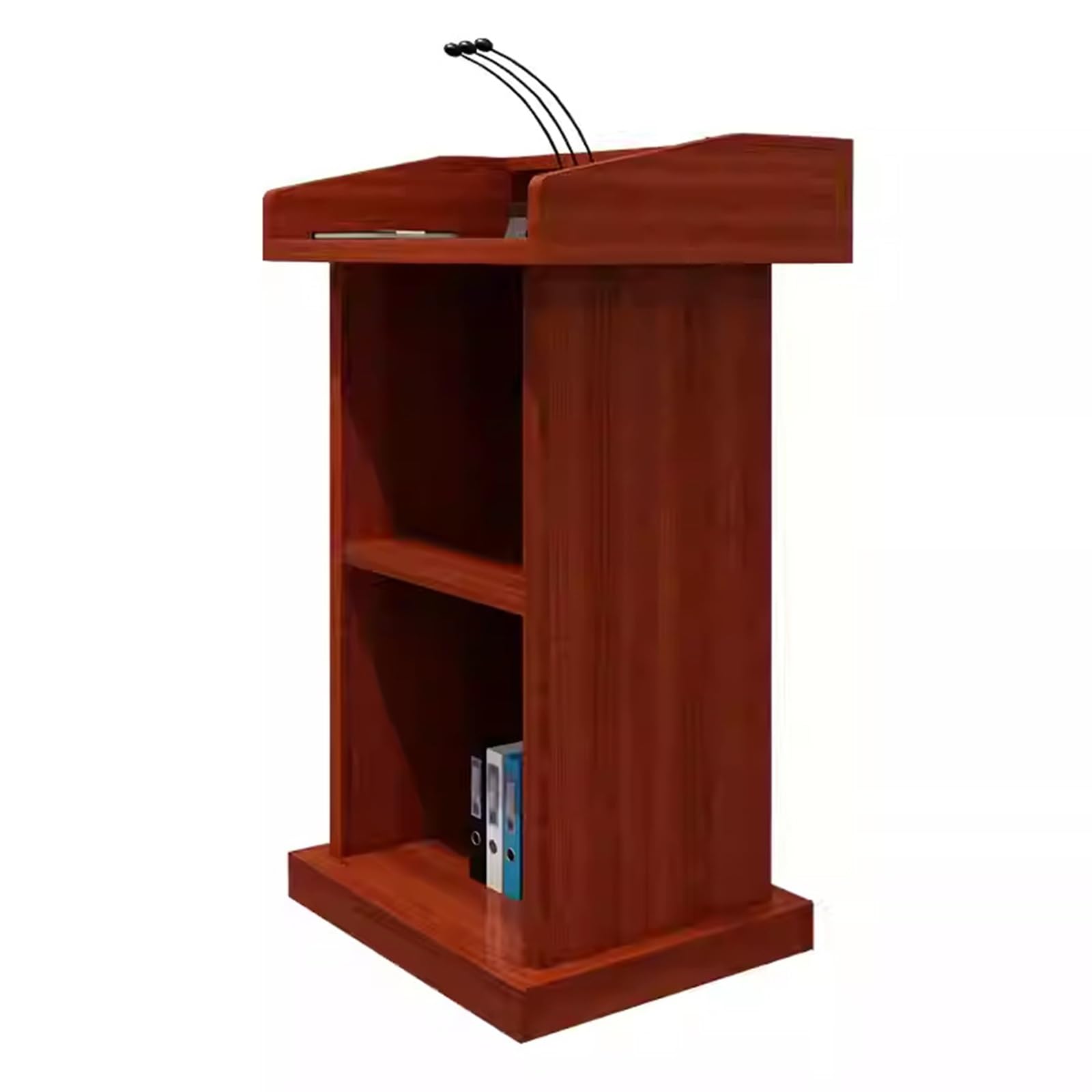 Podio in Legno di Noce, Spazio per fermarsi, Lettura Ampia e Adatta per Matrimoni, presentazioni, discorsi pubblici e conferenze, leggio Professionale