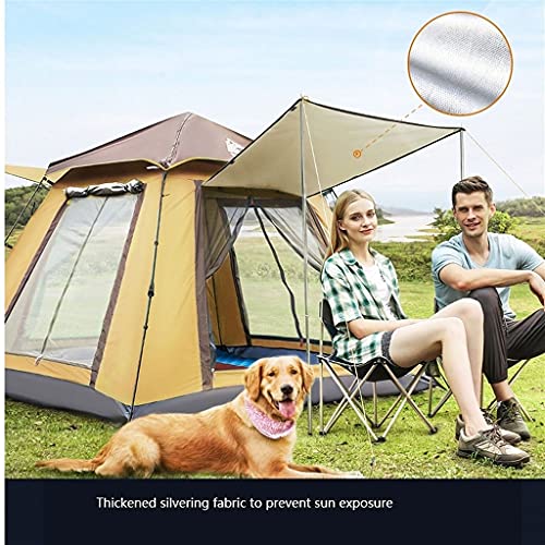 Carpa automática para camping 3-4 personas azul cielo miniatura 6