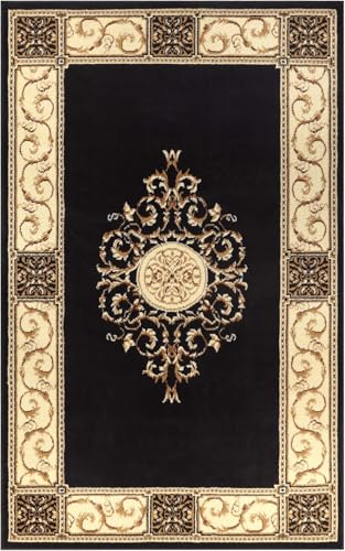 Tapete Superior Elegant Medallion 4' x 6' Coffee miniatura 1