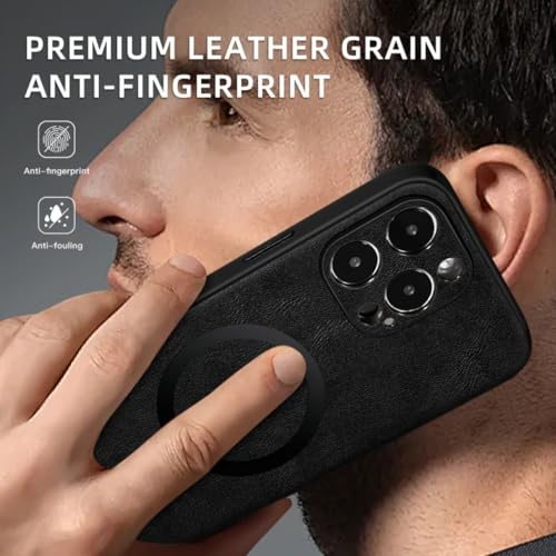 Étui magnétique iPhone 7 en cuir gris pour le bureau - 4
