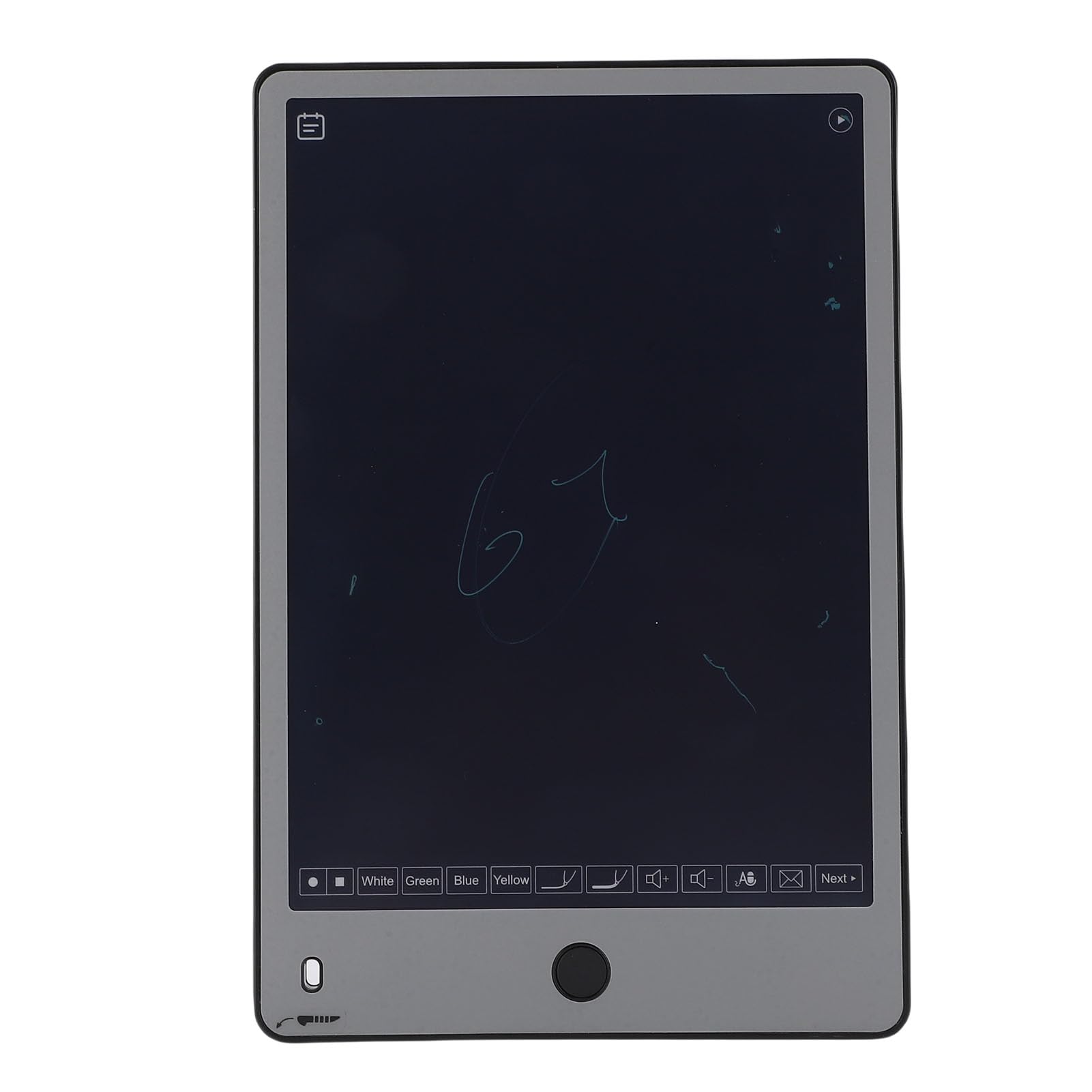 Digitaler Smart Pen, 12-Zoll-Schreibtafel-Set, Echtzeit-Synchronisierung Zum Notieren, Zeichnen und Teilen, Ideal für Studenten und Profis. Silberfarbene Aluminiumlegierung