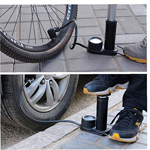 1 Pompa Pc Bici con Manometro Mini Portatile Pompa...
