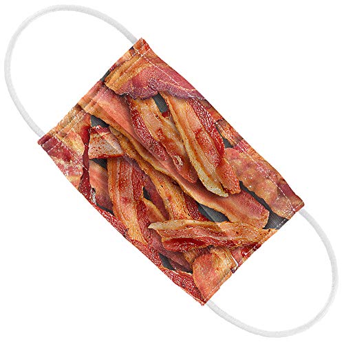 Popfunk Bacon Collage Kids 1-Ply Reusable Face Mask Covering
