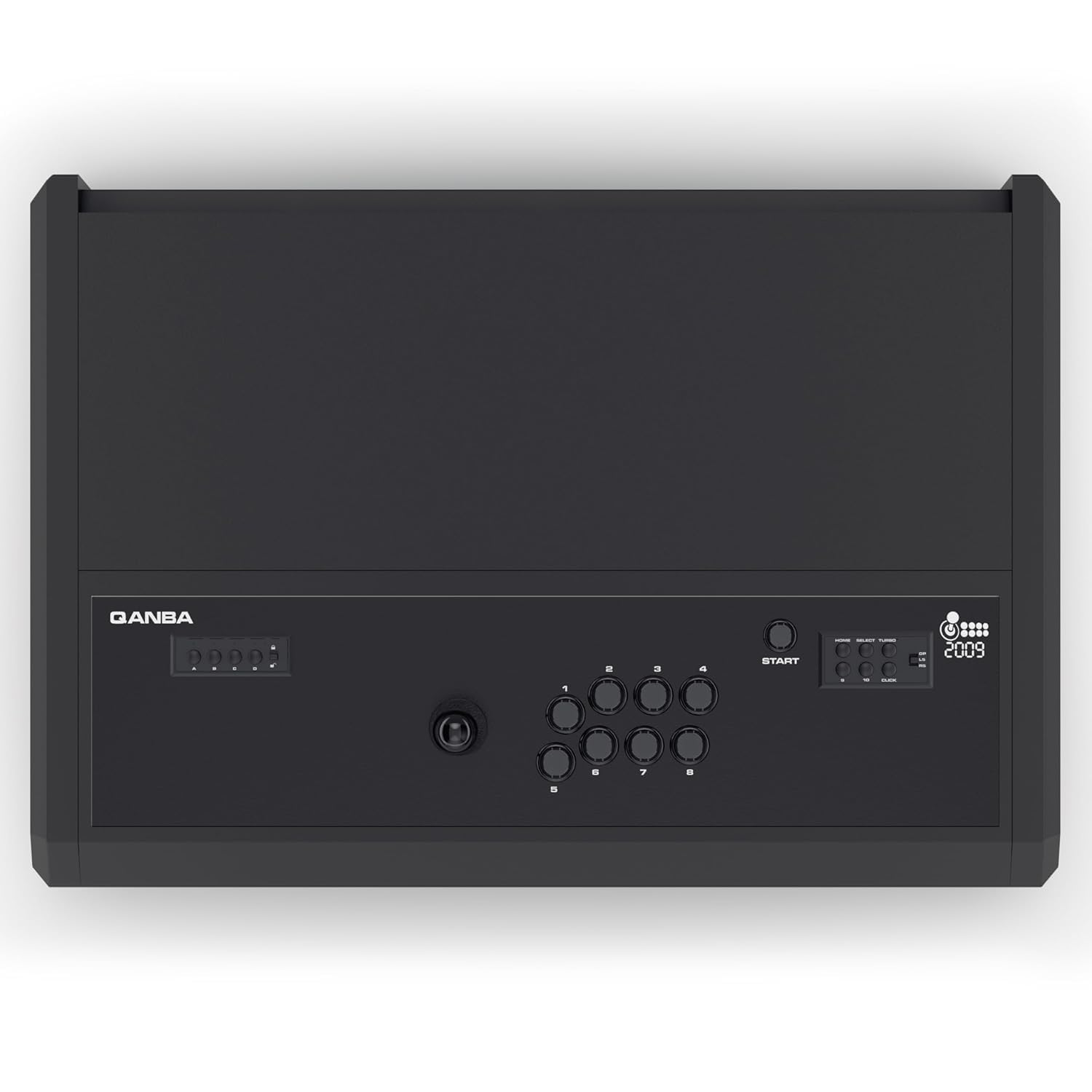 qanba Arcade 2009 1 Player - Arcade Stick 1 joueur avec cadre métallique robuste - Compatible avec PC, Steam Deck et Android - Joystick de précision Gravity, Mode Turbo, Rangement intégré