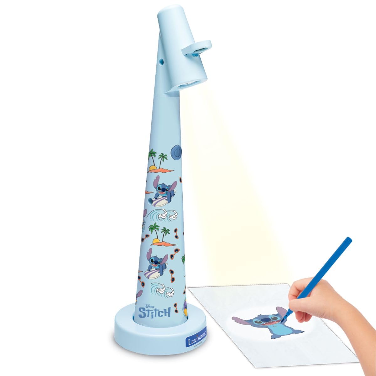 Lexibook, Disney Stitch, Proiettore di disegni Stitch, Blu, CRP10D