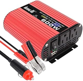 imoli 600W Inverter DC 12V to AC 110V 1200W(Peak) Car Power Converter Automotive