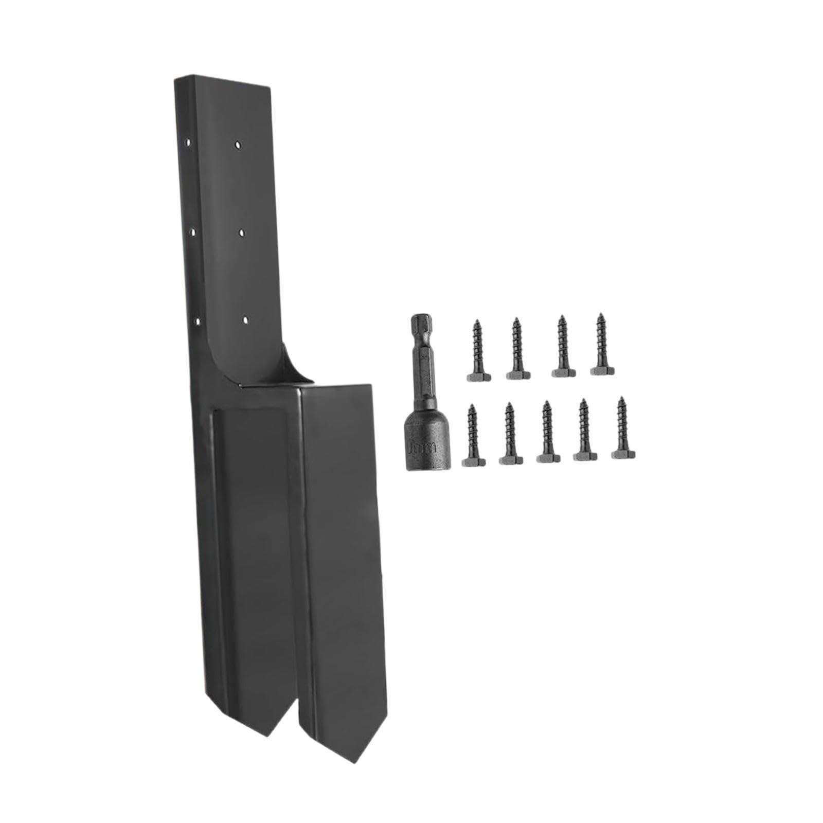 perfk Estaca de reparación de de cerca, hierro resistente, práctico y fácil de usar, estaca de anclaje para de cerca para madera, poste de