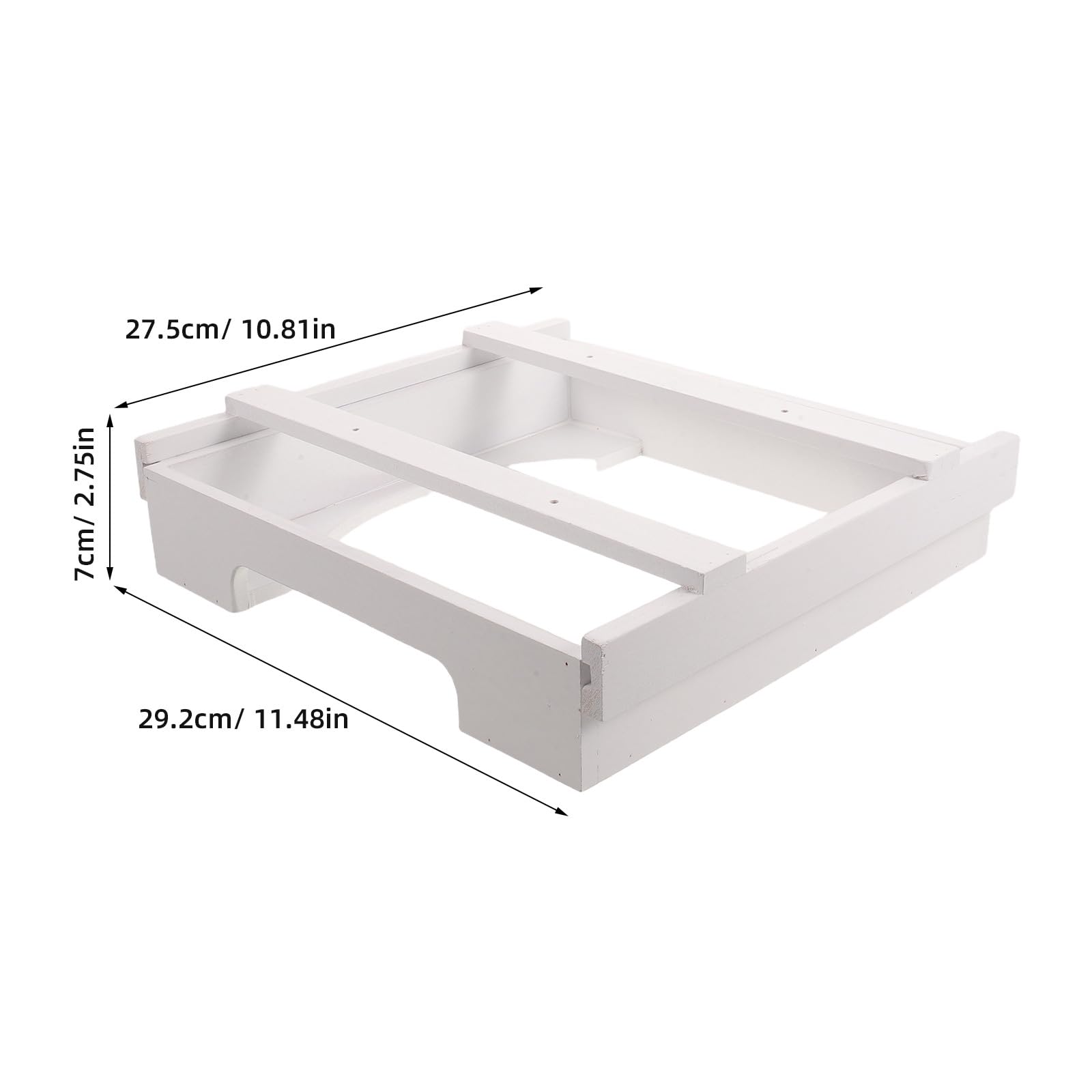 OUNONA Soporte para Platos Debajo del gabinete, Organizador dispensador de Madera apilable para Platos de 9”, Estante dispensador Vertical de Cocina para encimera de Cocina, gabinete de Viaje para