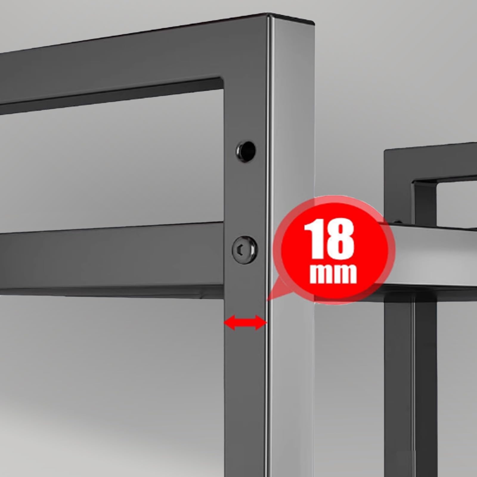 Étagère de Cuisine Télescopique en Acier Carbone pour Four à Micro-Ondes, Support de Four à Micro-Ondes Extensible, Micro-Ondes Rack Noir (Noir,2-Niveau)
