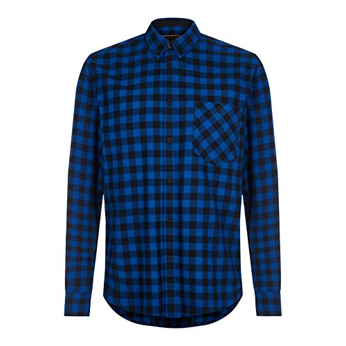 Merc of London Foxhill, Camisa para Hombre, Azul, 42