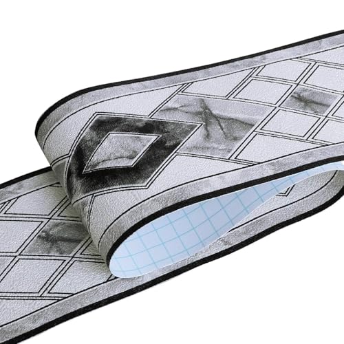 HyFanStr Cenefas de papel tapiz autoadhesivas, 3D removibles e impermeables para decoración de cocina, baño, 10.6 x 500 cm