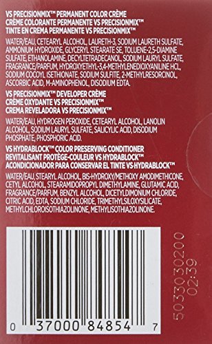 Tinte permanente para cabello Vidal Sassoon Pro Series, negro 2 miniatura 3