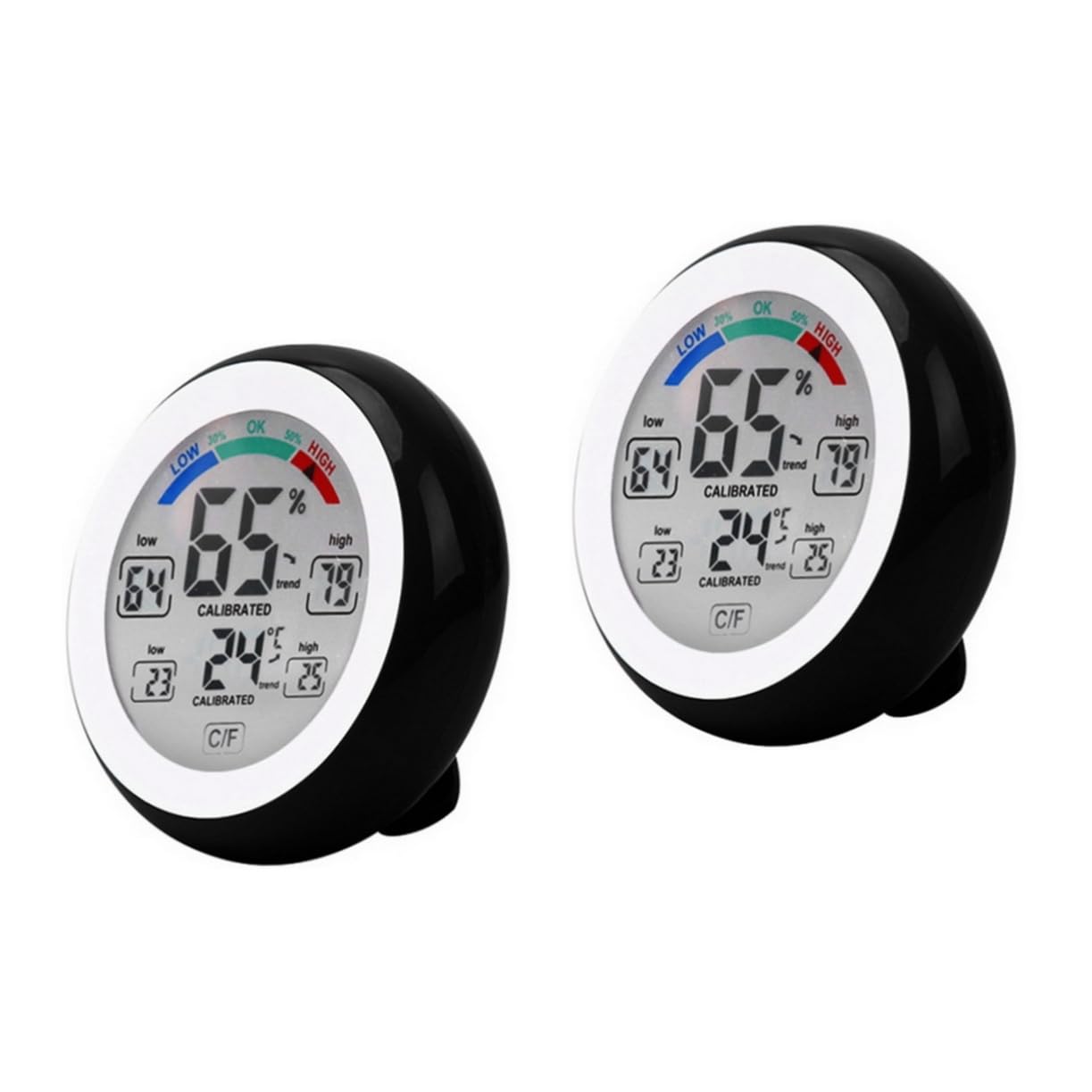 BESPORTBLE 2pcs Thermometer Led Display Kids Room Wifi Temp Humidity Monitor Humidity Gauge Indoor Hygrometer Mini Temperature Gauge Sensor Multifunction Electronic Component