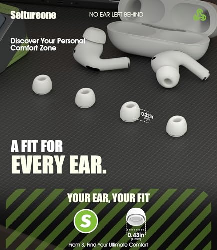 Image of 4 Pairs Replacement Ear Tips for AirPods Pro 2nd /1st (Small)