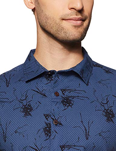 Image of ABOF Men's Floral Slim Fit Casual Shirt