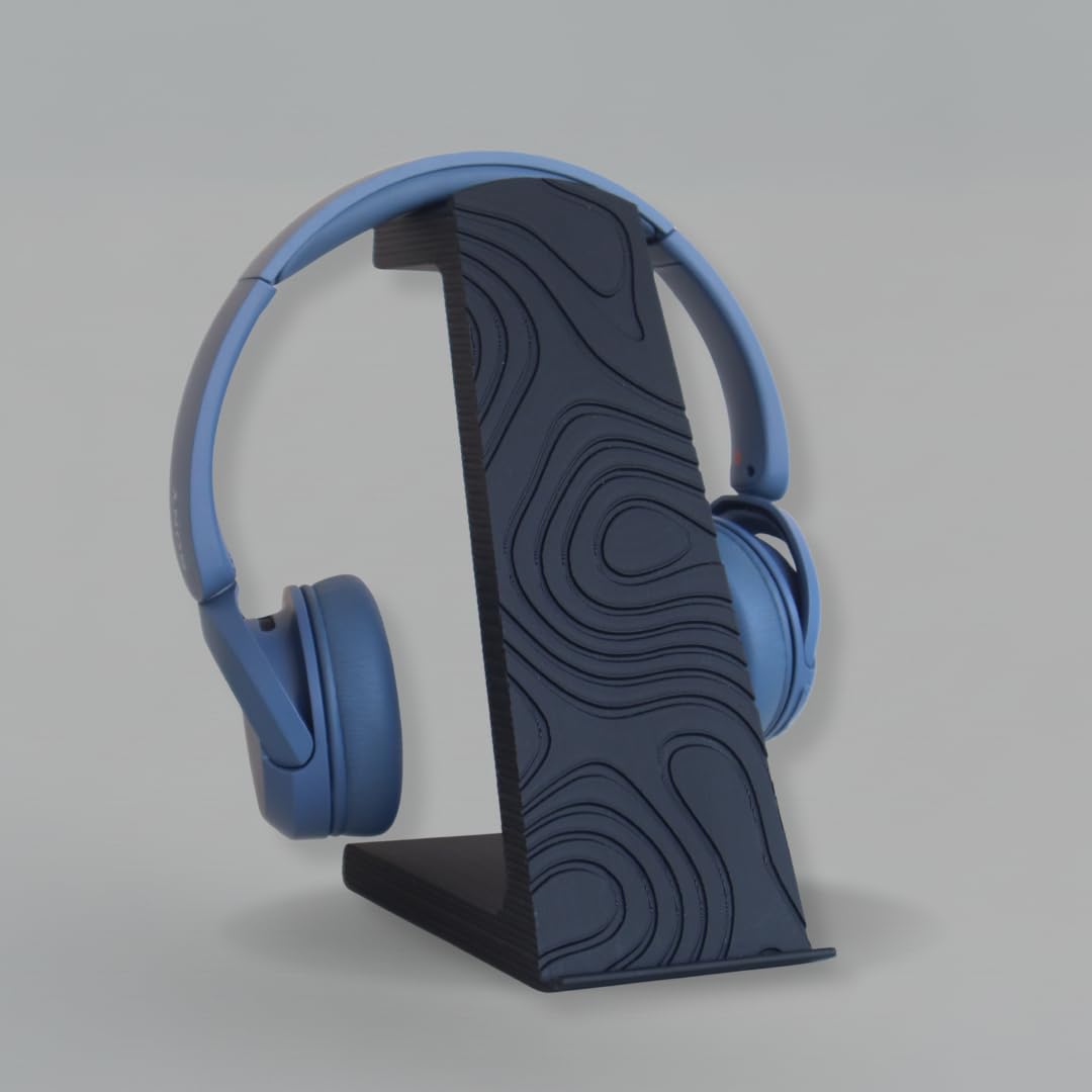 Headphone Stand | Durable & Lightweight Headset Holder for Gaming, Music, Office Desk | Multi-Purpose Headphone Organizer for Home, Office, and Studio (Black)-image-36